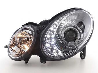 Coppia Fari Fanali Anteriori Tuning Dayline Luci Diurne classe E 211 06