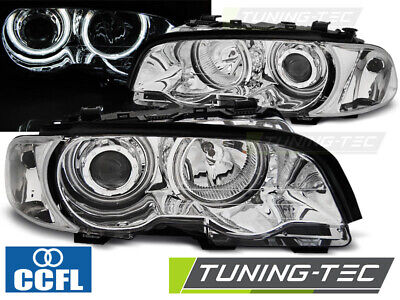 FARI ANGEL EYES CCFL CROMATI per E46 04.99-03.03 COUPE CABRIO