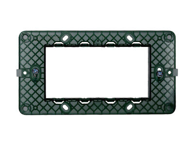 ETTROIT Supporto 4P Serie Starlight 4 Posti Compatibile Con Vimar Plana