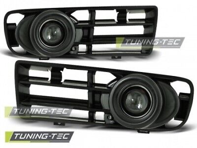 Coppia Griglie e Fendinebbia Tuning GOLF 4 09.97-09.03 Nero Alogeni H3