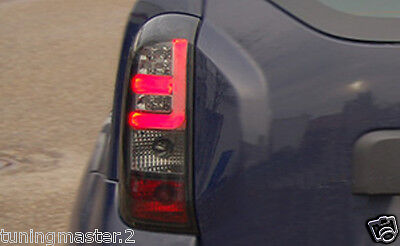 Coppia fari fanali posteriori TUNING tubelight DUSTER 10 in poi NERI FUME'