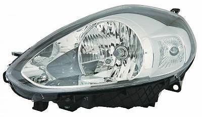 Faro fanale anteriore Sinistro PUNTO EVO 09- VALEO H4+P21W cromato con luce