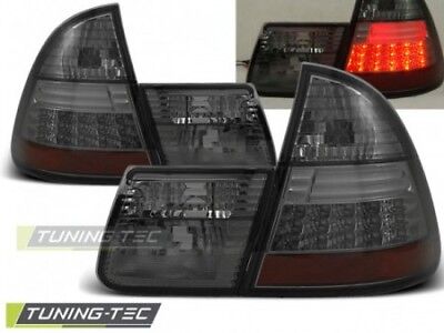 Coppia Set Fari Fanali Posteriori Tuning E46 99-05 Touring Fume' LED