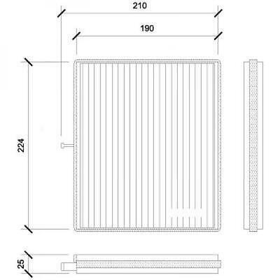 Filtro abitacolo al carbone attivo NUBIRA 2005-