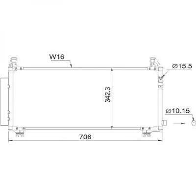 Condensatore clima YARIS 11/2006