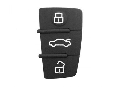 Gommino 3 Tasti per Chiave Auto Telecomando A3 A4 A5 A6 A8 Q5 Q7 S4 <p>