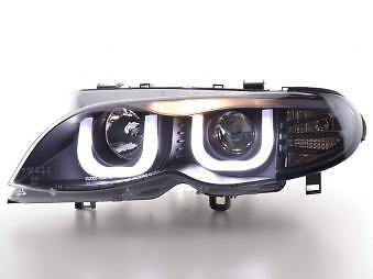 Coppia Fari Fanali Anteriori Tuning Dayline DRL LTI CCFL serie 3 E46 Limo