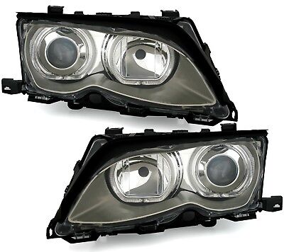 Angel Eyes Fari per 3er E46 Grigi