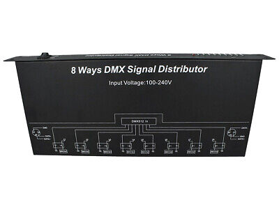 Amplificatore Distributore Segnale DMX 512 Signal Distributor 8 Canali 220V DMX