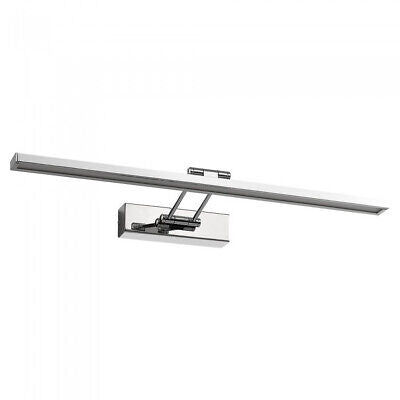 Applique Lampada Led Da Parete Moderna 8W Cromato Lunghezza 455mm 4000K Con Bra