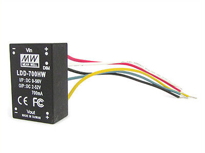 DC/DC Step Down Converter Meanwell LDD-700HW 700mA da DC9-56V a DC2-52V