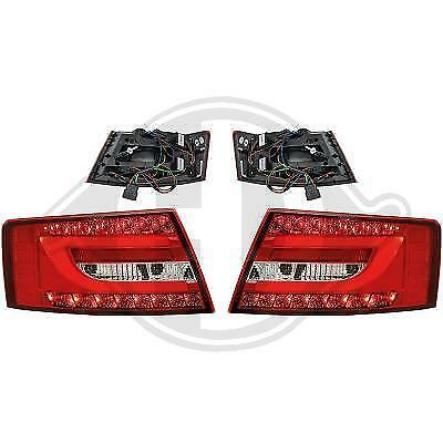 Coppia Fari Fanali Posteriori LED TUNING A6 4F 04-08 CCFL LTI ROSSI 7 PIN