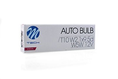 LOTTO DI 10 PEZZI Lampada M-TECH T10 W5W 5W 12V