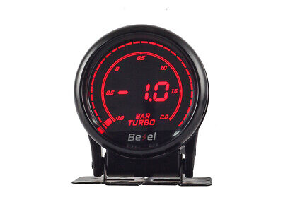 Manometro Digitale LCD Pressione Olio BAR Oil Press Gauge 52mm 12V Auto Doppio