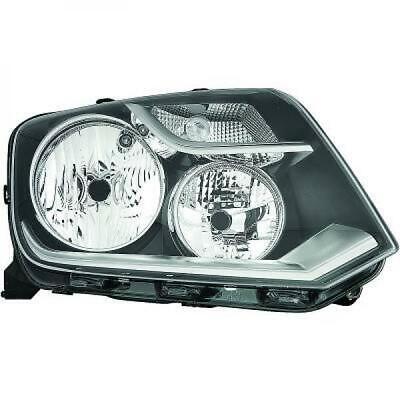 Faro fanale anteriore destro AMAROK 14- DEPO H7+H15 con motorino per reg. el