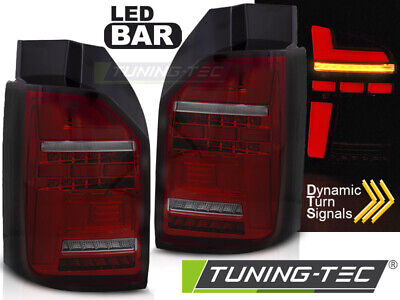 LED BAR TAIL LIGHTS RED SMOKE SEQ fits T6,T6.1 15-21 OEM