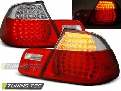Coppia Fari Fanali Posteriori Tuning E46 04.99-03.03 CABRIO Rosso/Bianco LED