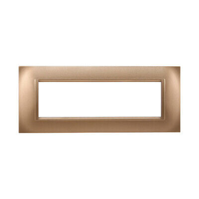 ETTROIT Placca Plastica Quadrata Serie Space 7P Colore Oro Compatibile Con