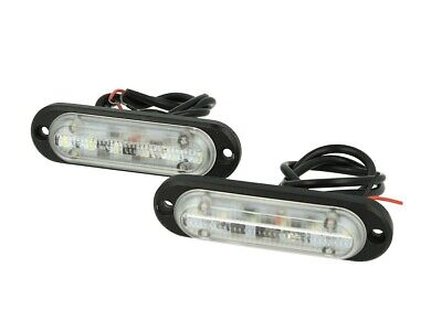 Luci Diurne Led DRLs Driving Light 12V 24V 6X1W IP68 Universale Per Auto Camion