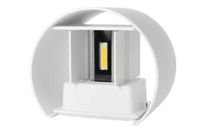 Applique Led Da Parete Bryana 6W Carcassa Bianca Circolare Bianco Neutro IP65