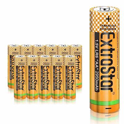 <ul><li>Pila Batteria LR6 AA Stilo 1,5V 2950mAh MN1500 Alcalina Extrastar