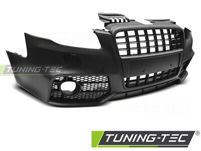 FRONT BUMPER SPORT BLACK fits A4 04-08