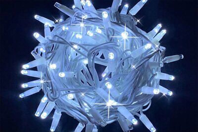 Catena Luminosa di Luci Led IP65 10 Metri Con 100 Filo Bianco Luce Freddo