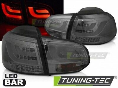 Coppia Set Fari Fanali Led Tuning Posteriori GOLF 6 10.08-12 FUME' LED BAR