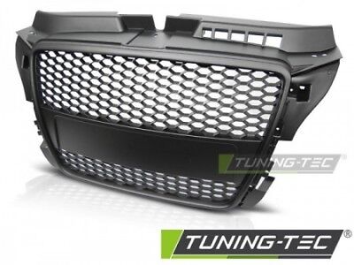 Griglia Anteriore Tuning GRILL A3 (8P) Stile RS 04.2008-07.2012 Nero Opaco