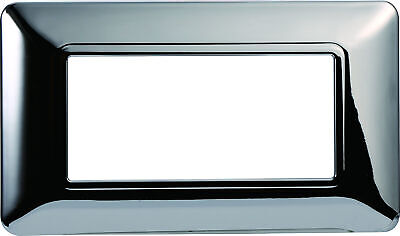 ETTROIT Placca Plastica Serie Solar 4P Colore Cromato Lucido Compatibile Con