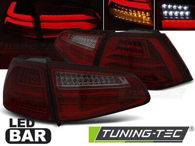 FANALI POSTERIORI A BARRA A LED ROSSO FUMO per GOLF 7 13-17