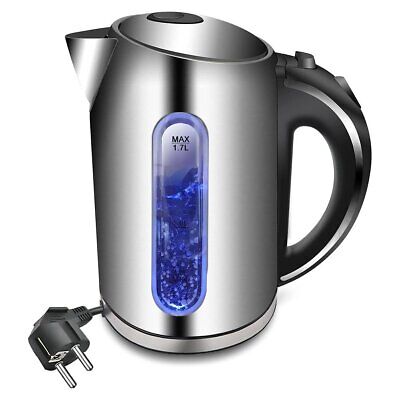 Bollitore Acqua Elettrico 1,7 Litri In Acciaio Inox 2200W Spina Schuko 16A