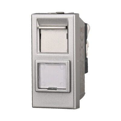 ETTROIT Connettore Rete Presa Dati RJ45 CAT6 Colore Grigio Compatibile Con