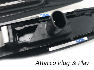 Kit Freccia Laterale a Led Side Marker Dinamica Nero Cromato Lente Grigio  E