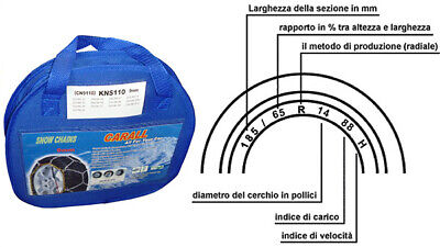 Catena Da Neve A Rombo Per Auto 9mm Gruppo 50 CARALL Omologato ONORM V 5117