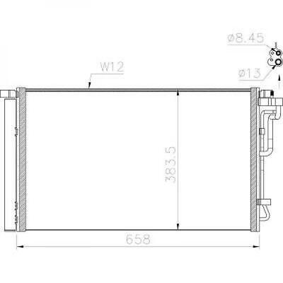 Condensatore clima i30 1.4 MPI 97606F2000