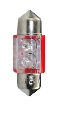 Lampada Led Diodo LED L025 C5W 31mm 2LED rosso