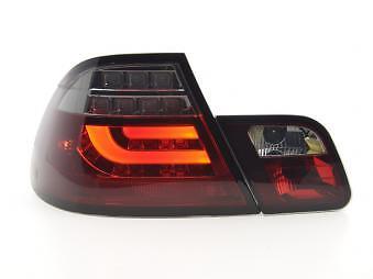 Coppia Fari Posteriori TUNING LED LTI serie 3 E46 Coupè 99-03 rosso/nero