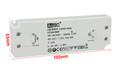 Alimentatore Trasformatore CV Super Slim 17mm 24V 30W 1,25A <table class="table