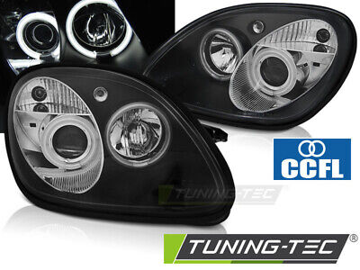 HEADLIGHTS ANGEL EYES CCFL BLACK fits R170 SLK 04.96-04