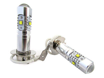 Lampada Led H3 PK22s 30W 12V Con 6 Cree Da 5W Super Potente e Bianco Per