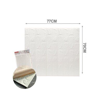 10 PZ Carta da Parati 3D Bianco Pannelli Autoadesivi Per Pareti Muri Wallpaper