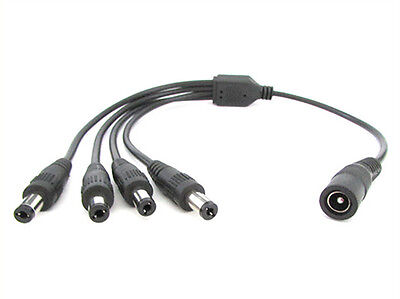 2 PZ Splitter Cavo Alimentazione DC Duplicatore Sdoppiatore da 1 Presa Femmina a