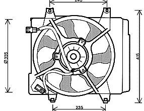 Elettroventola PICANTO 04-07 335mm 1.0 1.1 M/A per AC