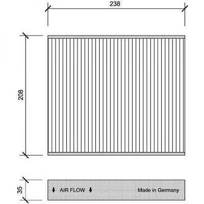 Filtro abitacolo antipolline C-MAX FOCUS GALAXY/Mondeo