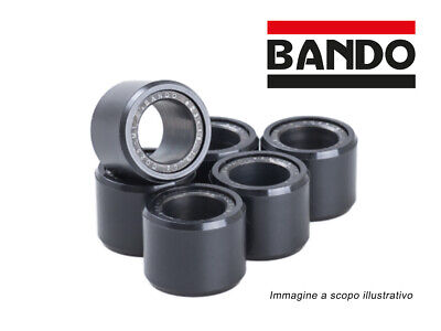 BANDO Kit 6 Rulli 23x18 19g variatore scooter Per Moto SH 300 cc 2007-2017
