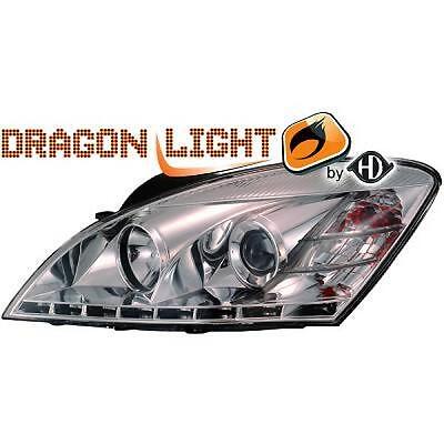 Coppia fari fanali anteriori TUNING CEED 06-09 berlina wagon e 3pt cromati