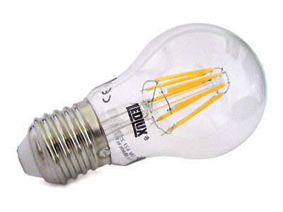 Lampada Filo Led Con Filamento E27 A60 8W 360 Gradi Bianco Caldo 2700K Bulbo