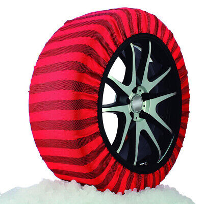 Calze Da Neve per Auto Omologate EN 16662-1 Modello Rosso Performance Misura M