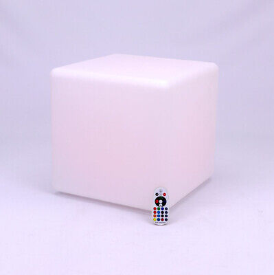 Cubo Luminoso Cube Light Con Lampada Luce Led RGBW Ricaricabile Telecomando